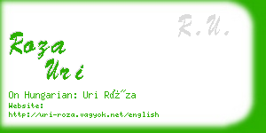 roza uri business card